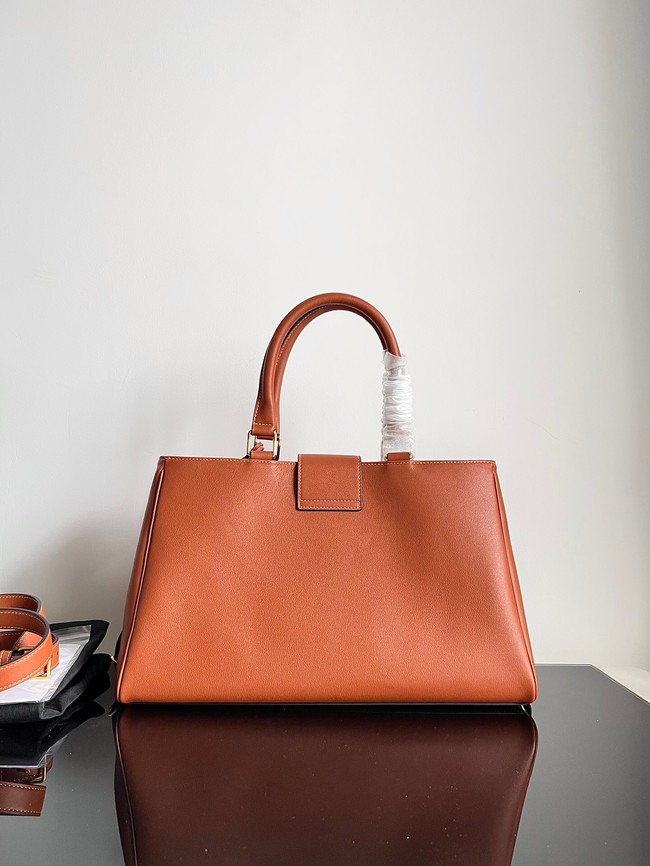 Celine MEDIUM APPOLINE BAG IN SUPPLE CALFSKIN 114963 TAN 