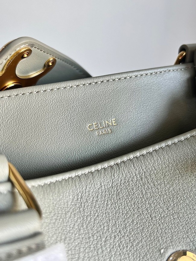 Celine MEDIUM APPOLINE BAG IN SUPPLE CALFSKIN 114963 ZINC