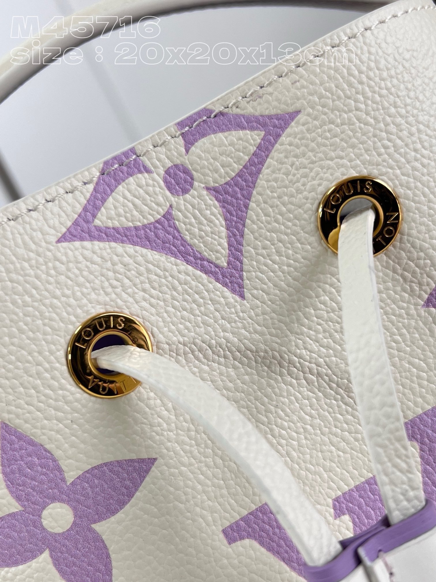 Louis Vuitton Noe Neonoe BB M22599 Latte White & Bubble Tea Mauve