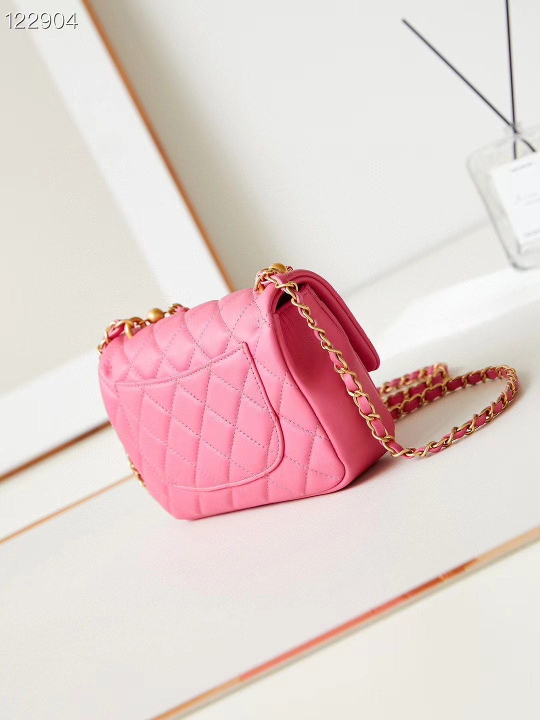 Chanel MINI FLAP BAG AS4385 rose