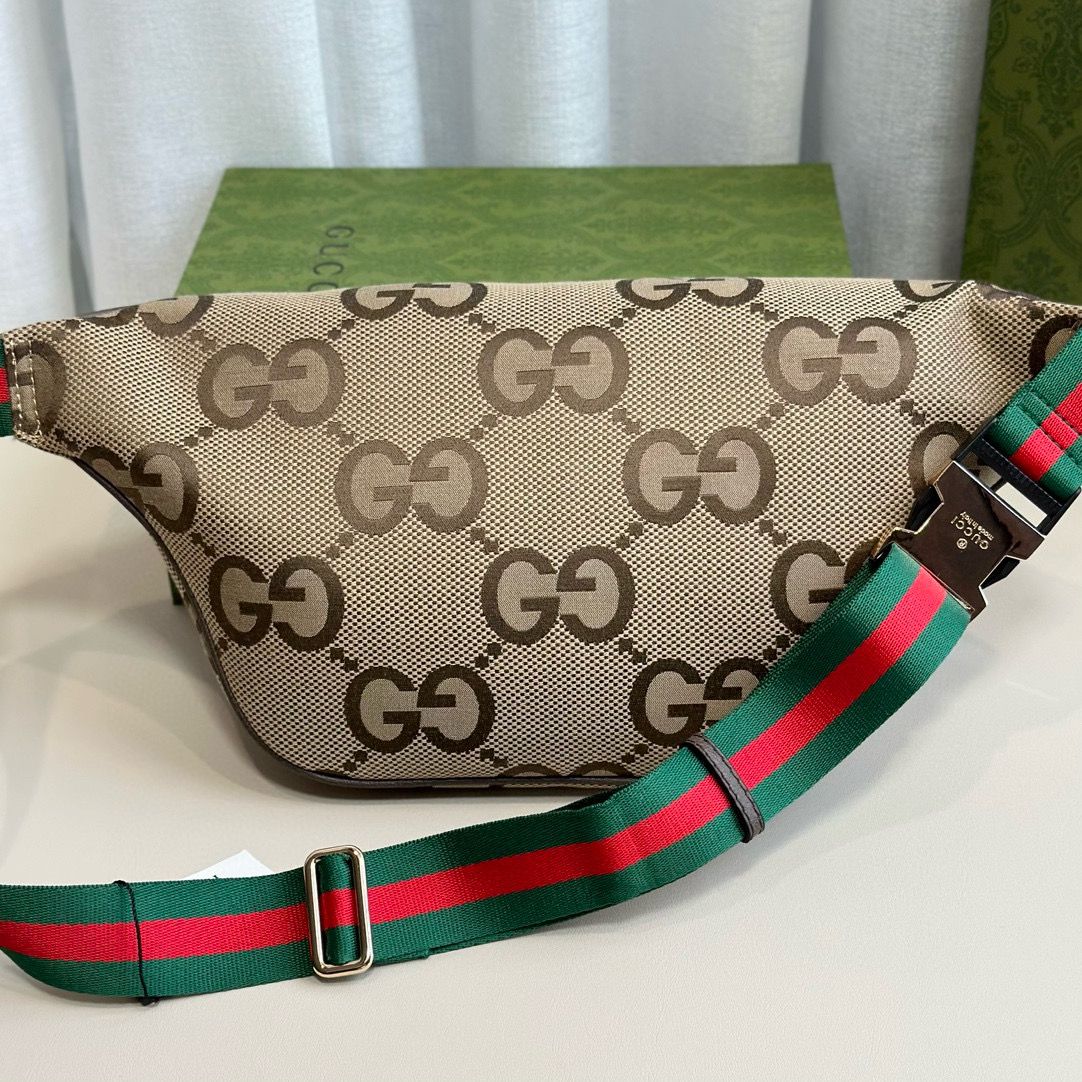 GUCCI GG Jumbo Fanny Belt Bag 696031 Brown