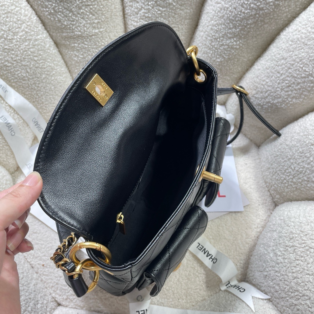 CHANEL MESSENGER BAG AS4743 black