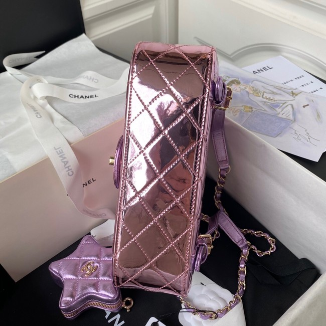 Chanel BACKPACK & STAR COIN PURSE AS4649 Purple