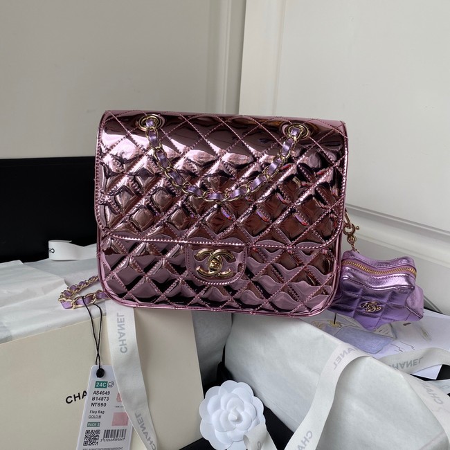 Chanel BACKPACK & STAR COIN PURSE AS4649 Purple