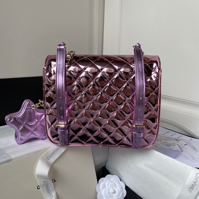 Chanel BACKPACK & STAR COIN PURSE AS4649 Purple