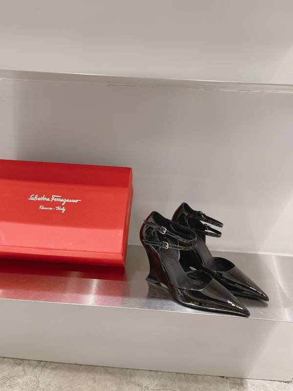 Ferragamo Shoes FMS00080 Heel 9.5CM