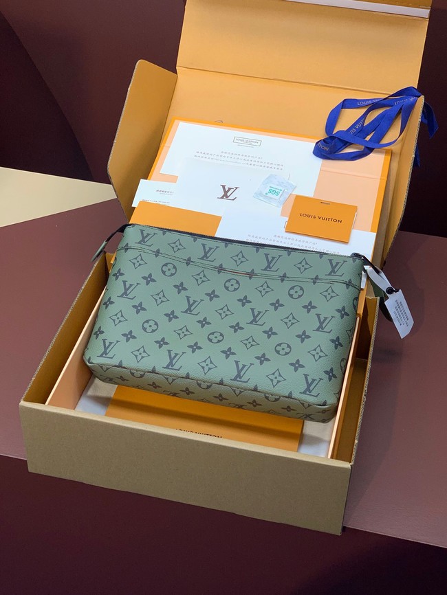 Louis Vuitton Pochette Voyage Souple M82545-3 green