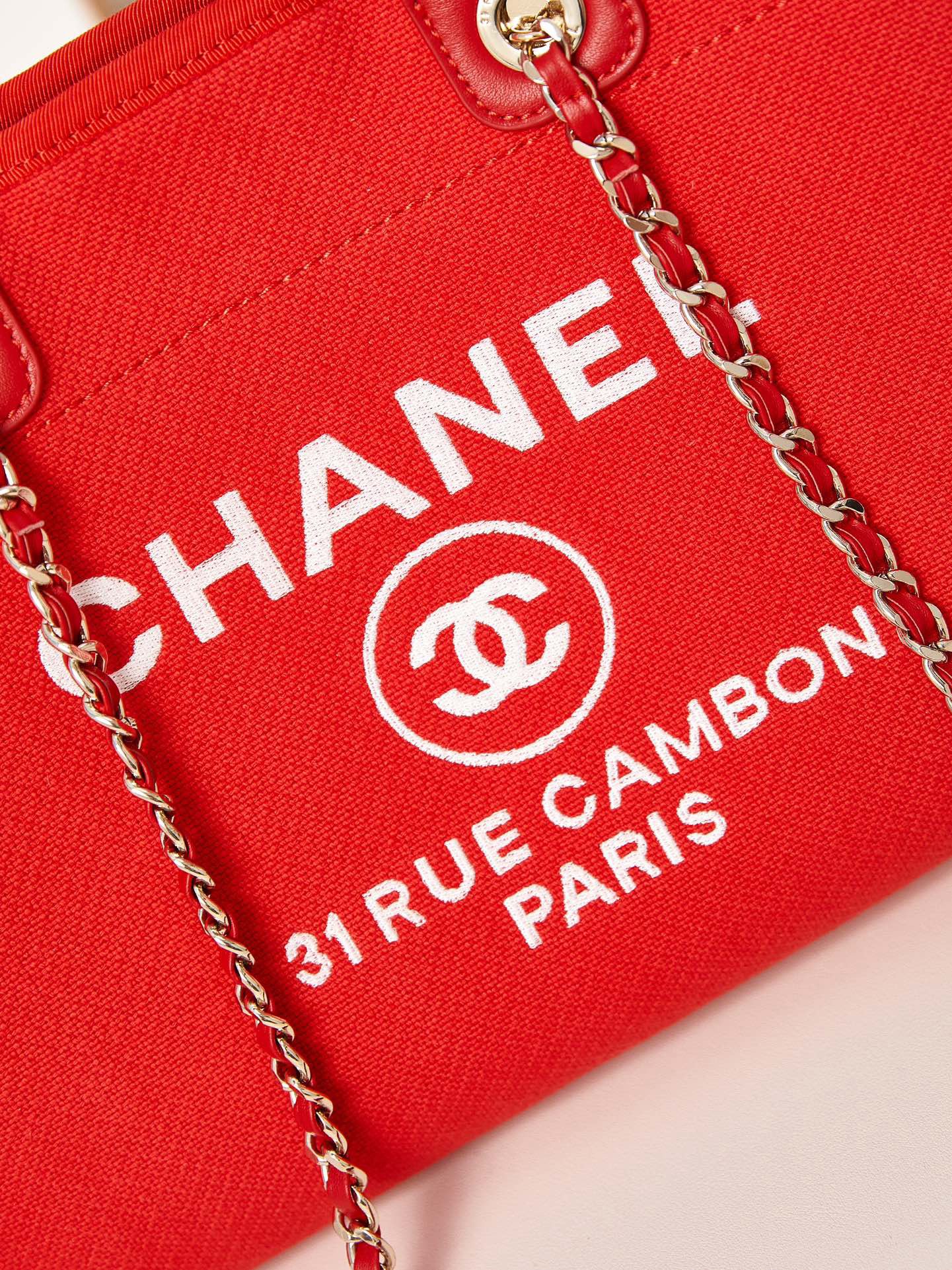 Chanel SHOPPING BAG AS3257 RED