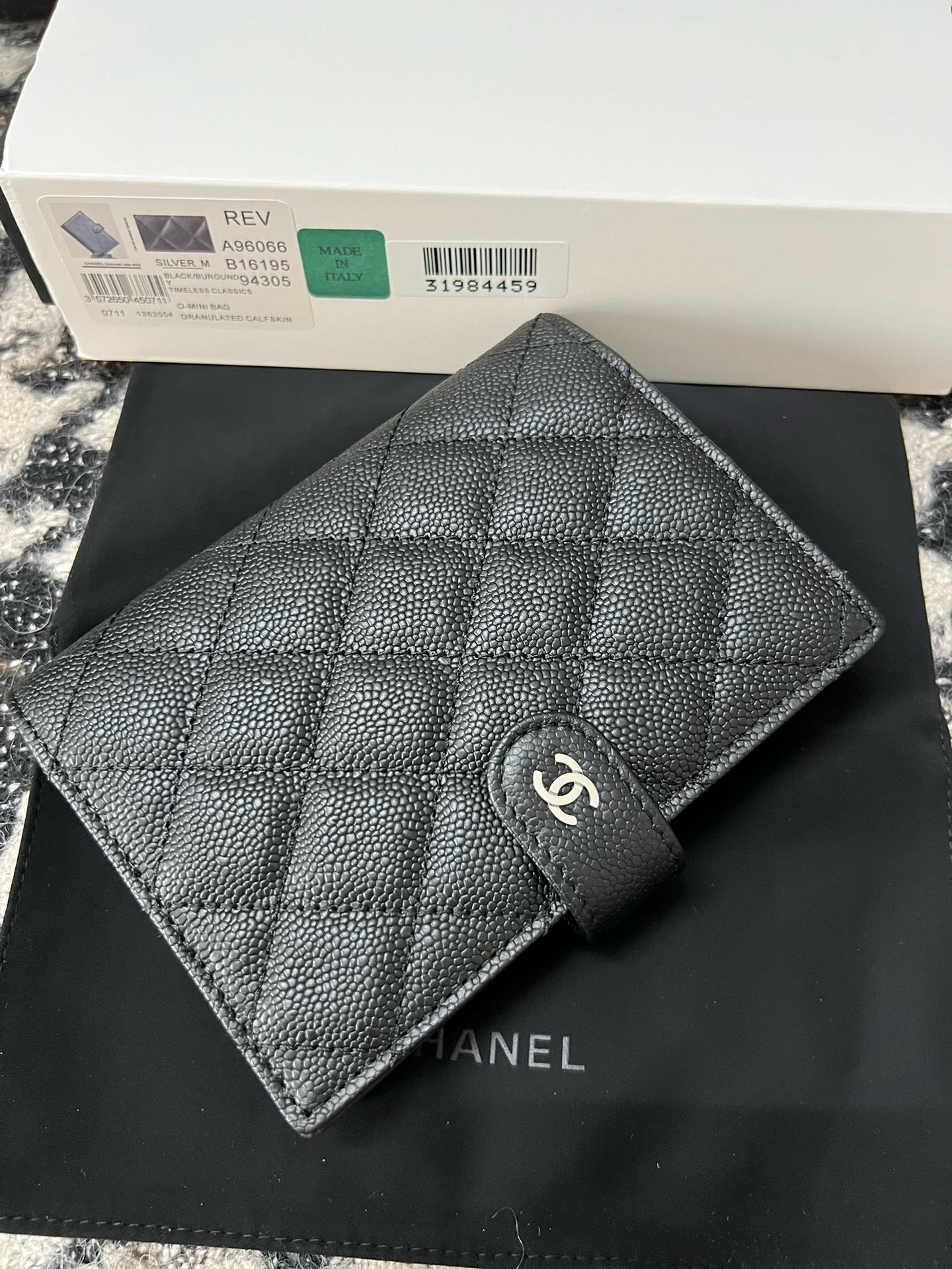 CHANEL Passport Holder 3699 black