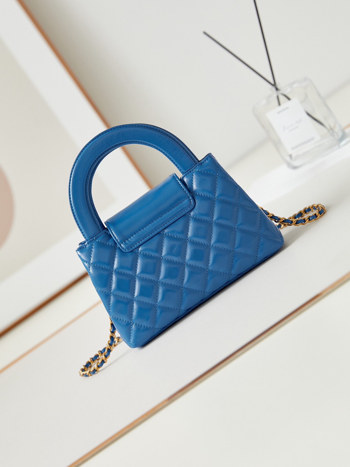 Chanel MINI SHOPPING BAG AS4416 blue