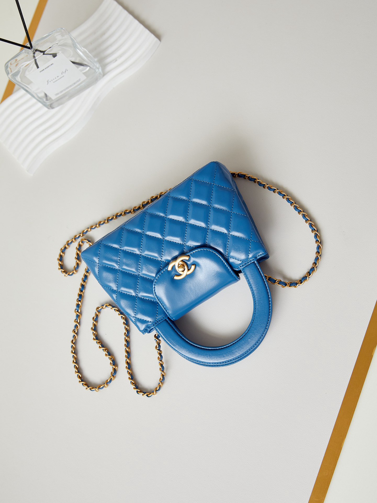 Chanel MINI SHOPPING BAG AS4416 blue