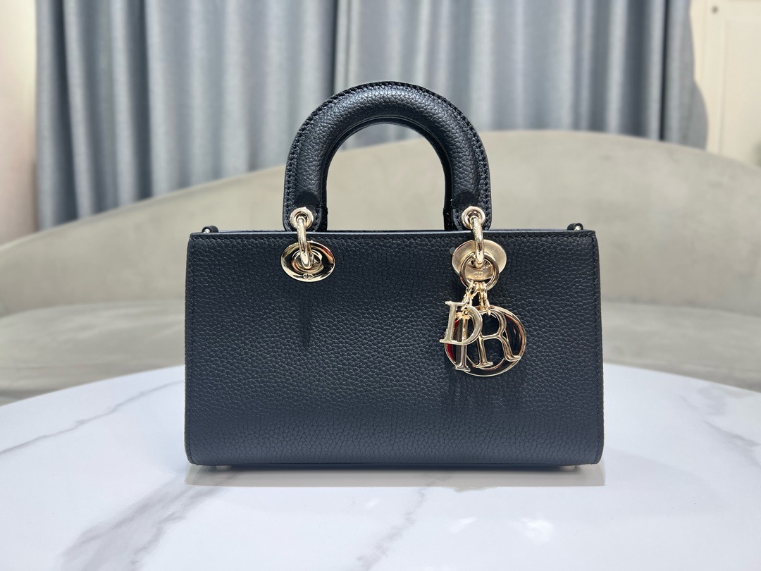 DIOR small Lady D-Sire My ABCDior Bag Bull Leather M11509T Black