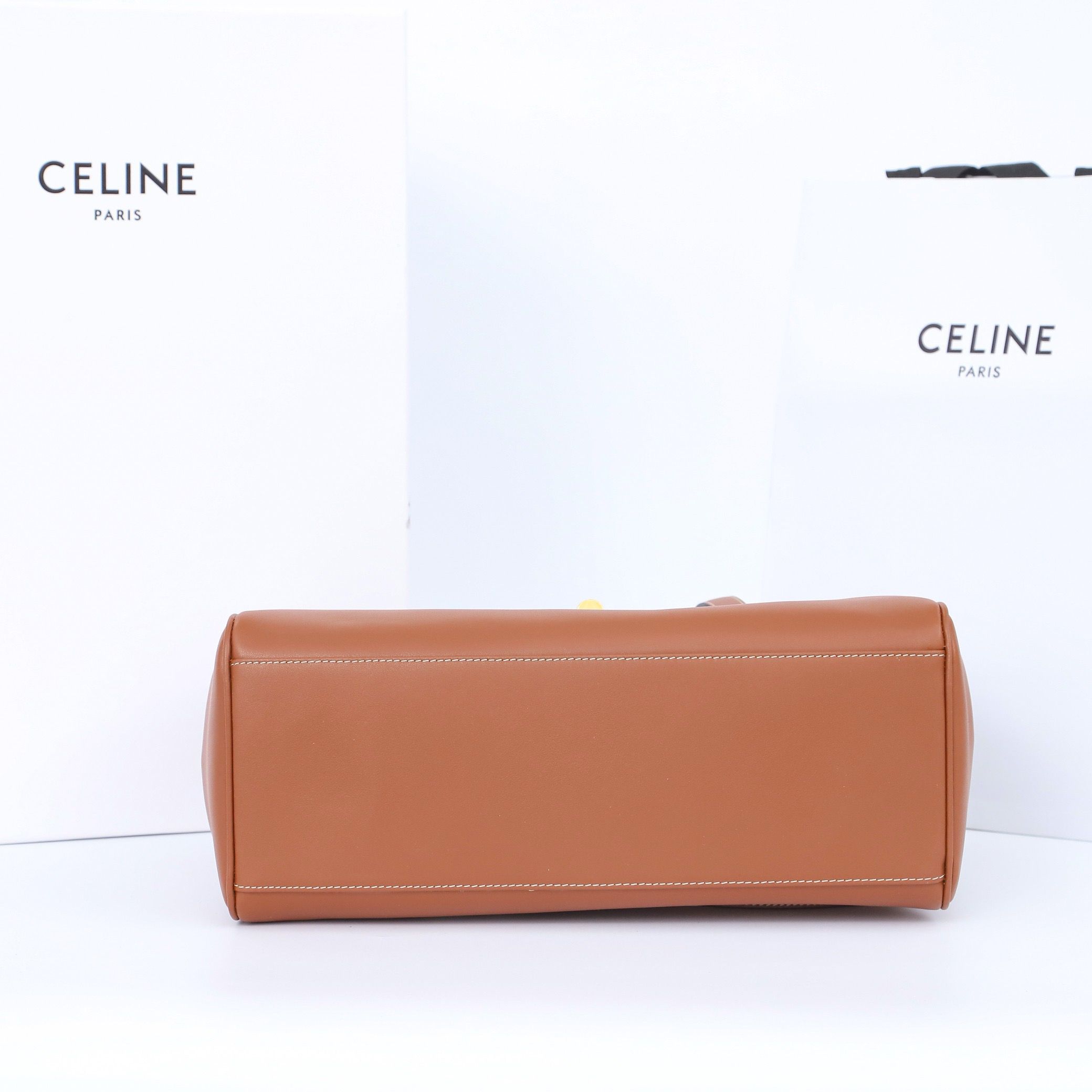 Celine Medium SOFT 16 BAG IN SUPPLE GRAINED CALFSKIN 195543 Brown