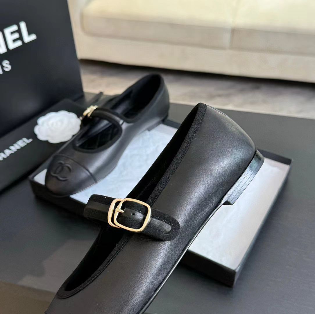 Chanel Ballet Shoes A90889 Black