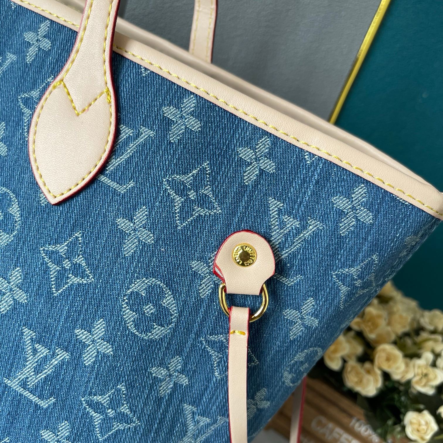 Louis Vuitton Neverfull MM M40995 Denim Blue