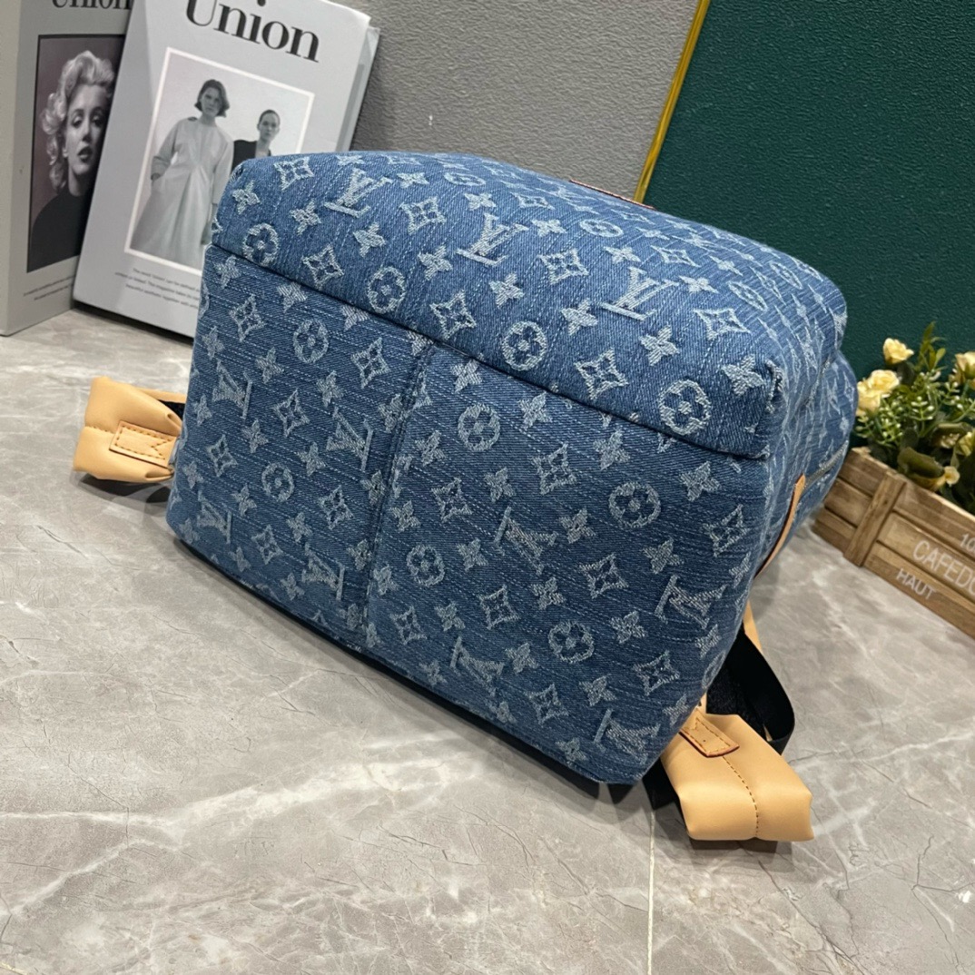 Louis vuitton original APOLLO BACKPACK M43186 Denim Blue