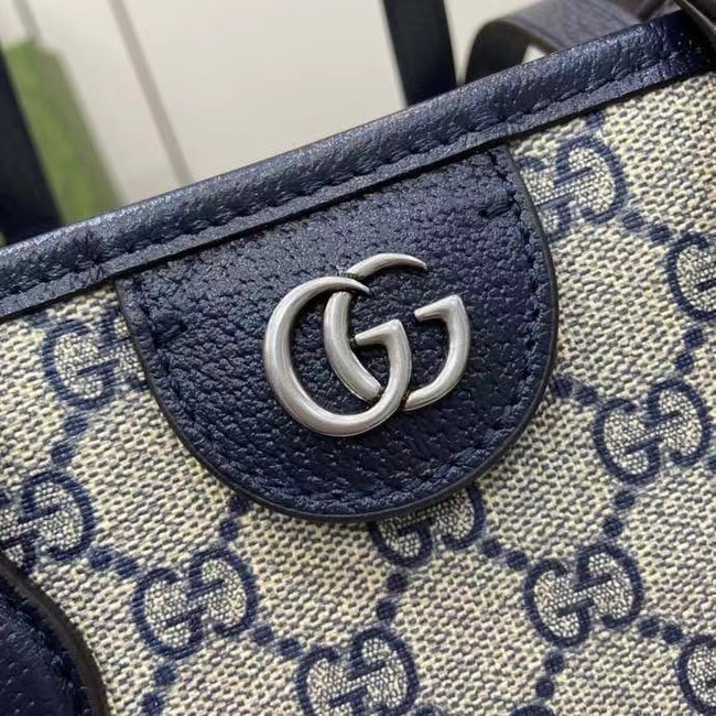 GUCCI OPHIDIA GG MINI TOTE BAG 765043 blue