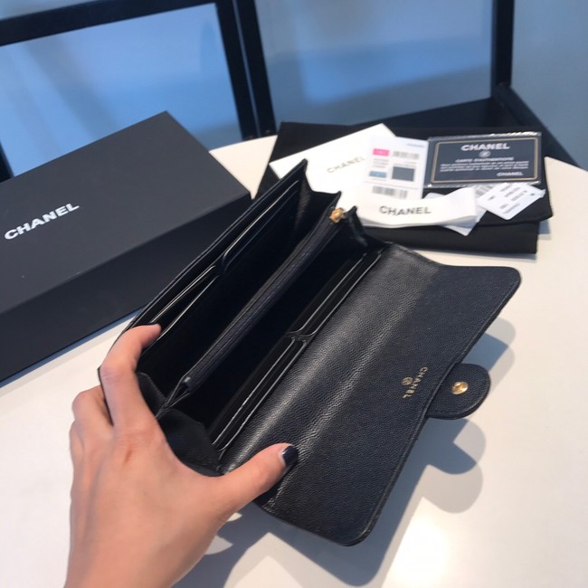 CHANEL FLAP WALLET 31505 black