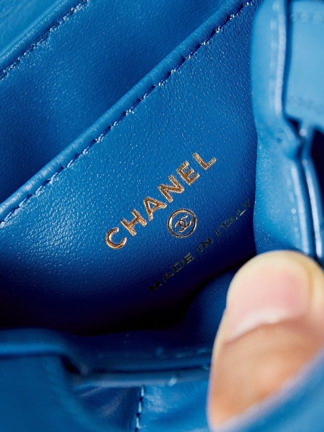 Chanel 23K NANO SHOPPING BAG AS3435 BLUE
