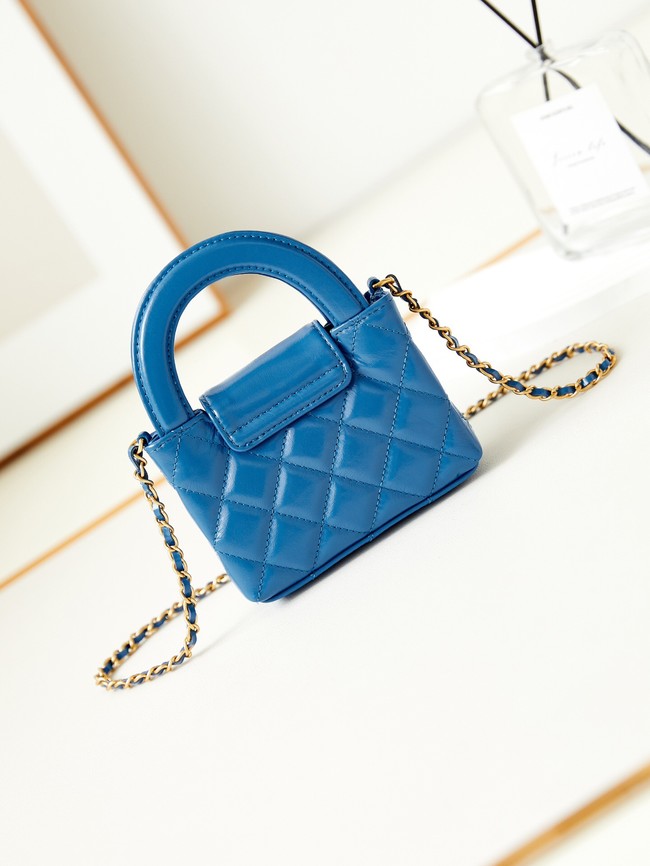 Chanel 23K NANO SHOPPING BAG AS3435 BLUE