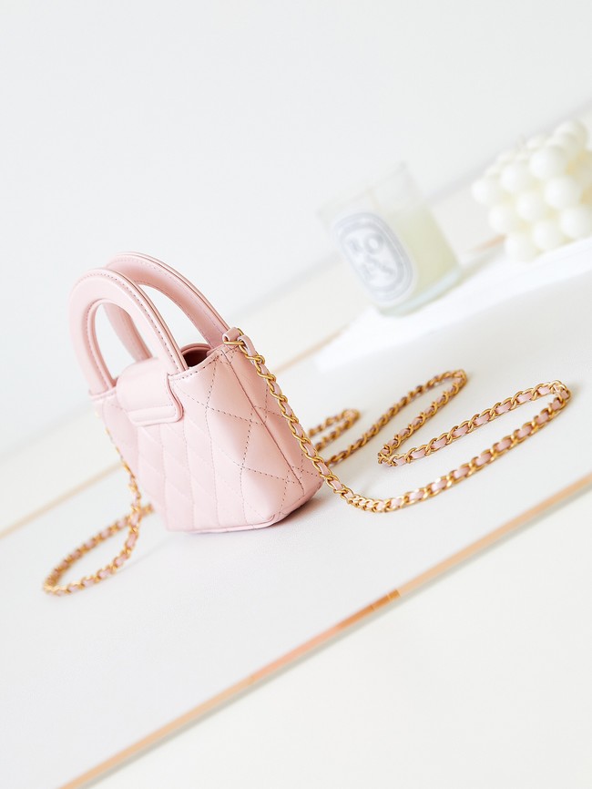 Chanel 23K NANO SHOPPING BAG AS3435 LIGHT PINK