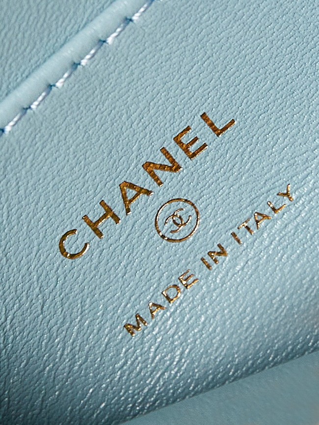 Chanel 23K NANO SHOPPING BAG AS3435 SKY BLUE