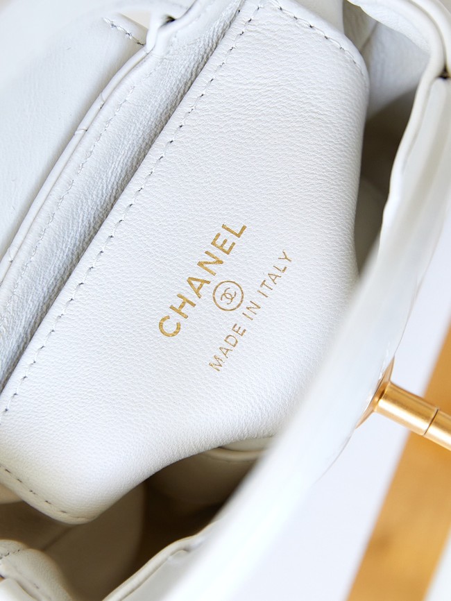 Chanel 23K NANO SHOPPING BAG AS3435 WHITE