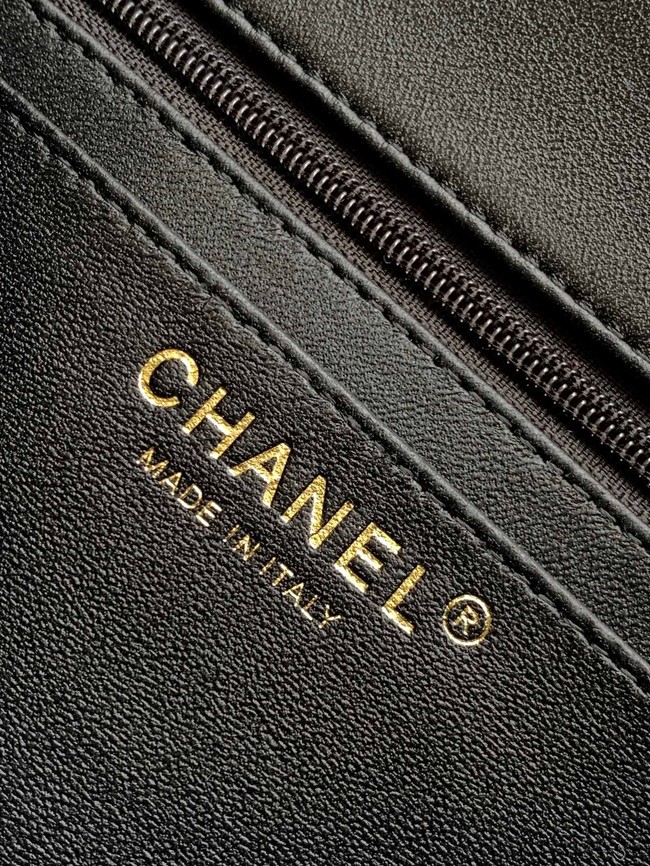 CHANEL CLASSIC 11.12 HANDBAG A01116 Black & Multicolor