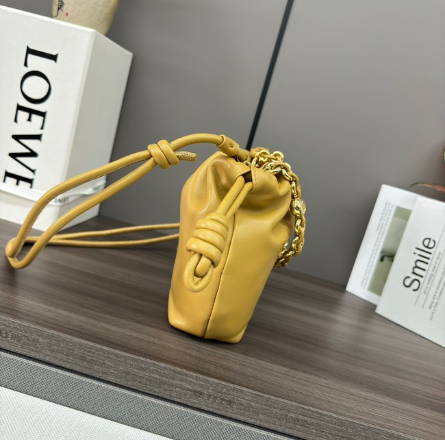 Loewe Mini Napa Lamb Leather Flamenco Purse A914C yellow