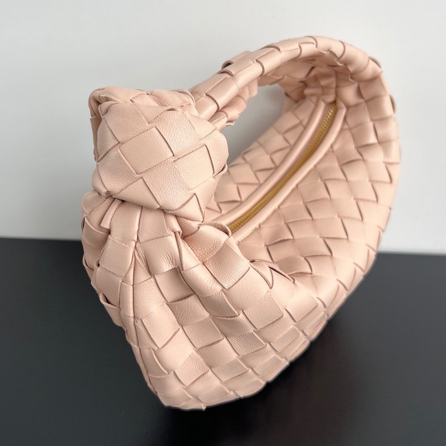 Bottega Veneta Mini intrecciato leather top handle bag 651876 pink