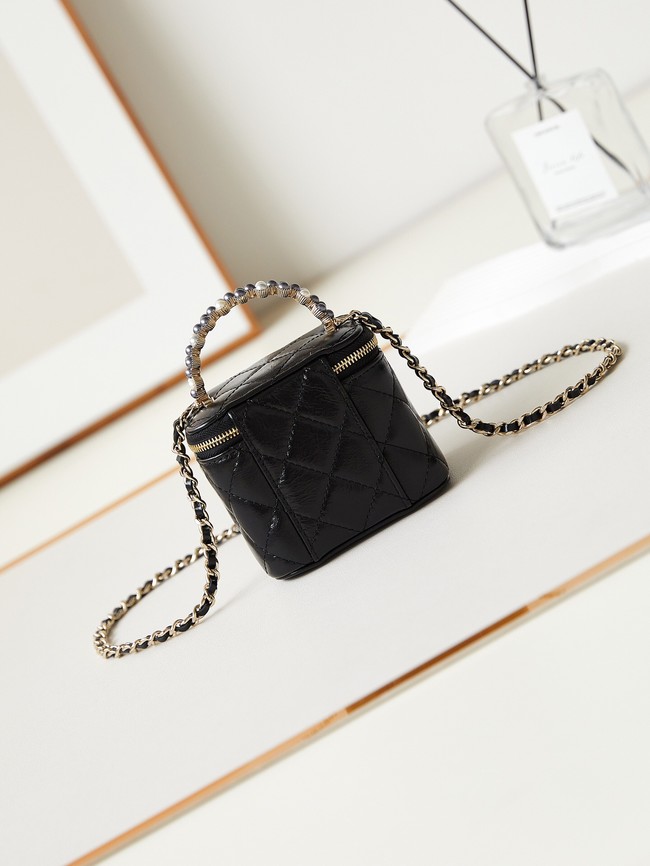 CHANEL NANO CLUTCH WITH CHAIN AS3965 BLACK