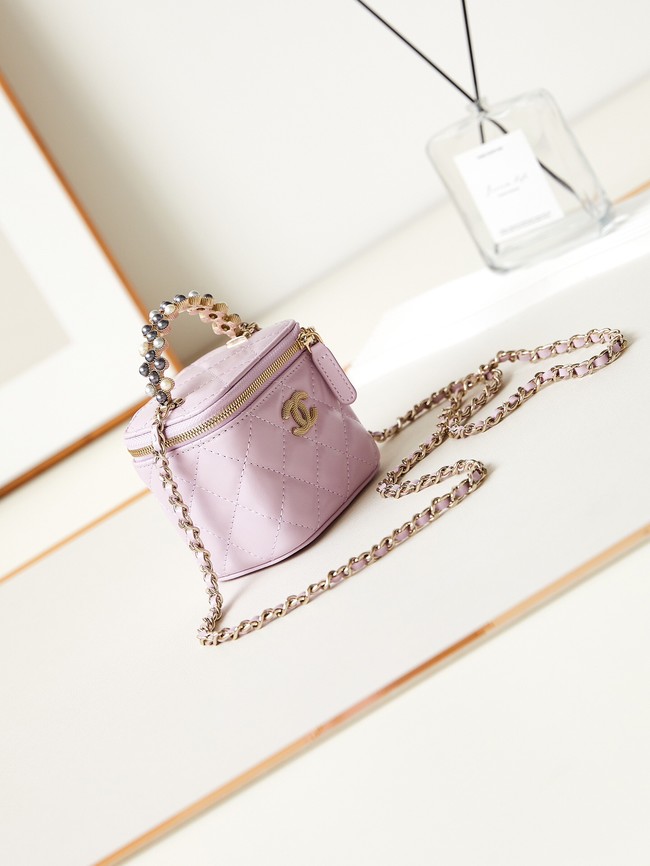 CHANEL NANO CLUTCH WITH CHAIN AS3965 PINK