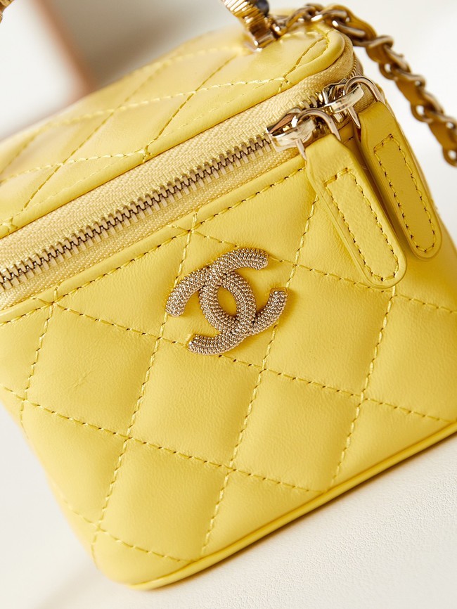 CHANEL NANO CLUTCH WITH CHAIN AS3965 YELLOW