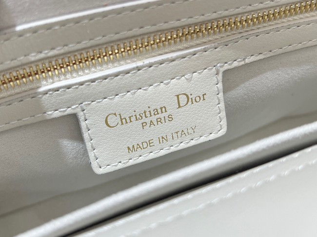 Small Dior Jolie Top Handle Bag Latte Cannage Calfskin M9271U