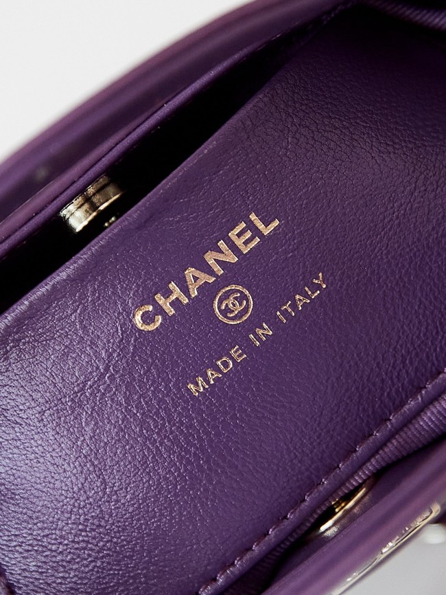 Chanel CLUTCH WITH CHAIN AP3656 Purple