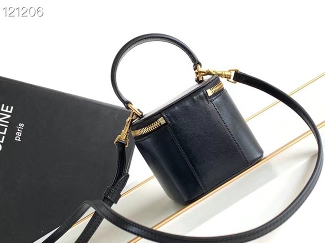 CELINE MINI VANITY CASE IN CALFSKIN 10J762 black