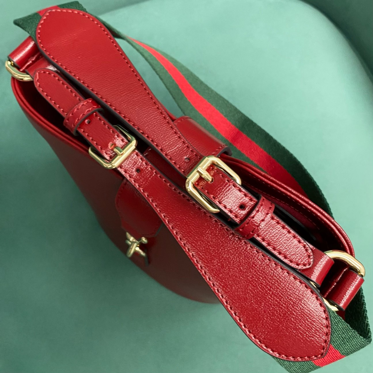 GUCCI MINI BUCKET SHOULDER BAG 782908 red