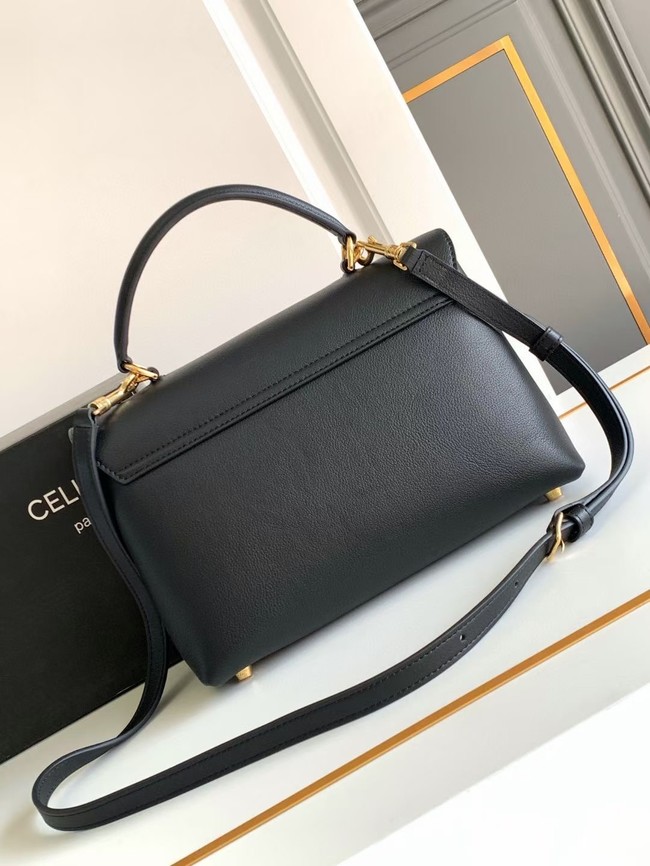 CELINE MEDIUM NINO BAG IN SUPPLE CALFSKIN 117523 BLACK