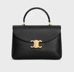 CELINE MEDIUM NINO BAG IN SUPPLE CALFSKIN 117523 BLACK