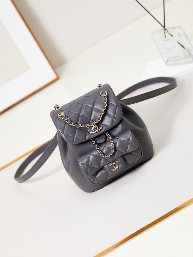 Chanel SMALL BACKPACK AS2908 dark gray