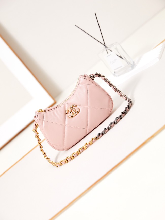 CHANEL 19 CLUTCH WITH CHAIN AP3763 PINK