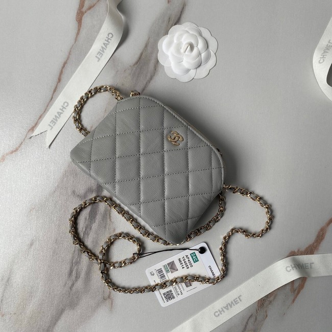 CHANEL CLUTCH WITH CHAIN AP4000 gray