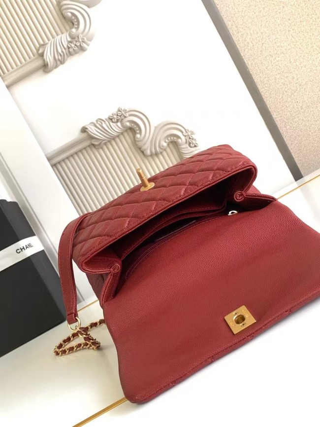 Chanel FLAP BAG WITH TOP HANDLE 92990-12