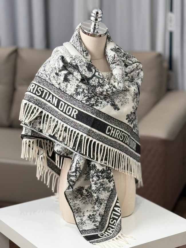 Dior Oblique Poncho Cashmere 21DOB3