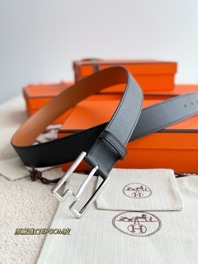 Hermes Epsom calfskin leather belt 66007