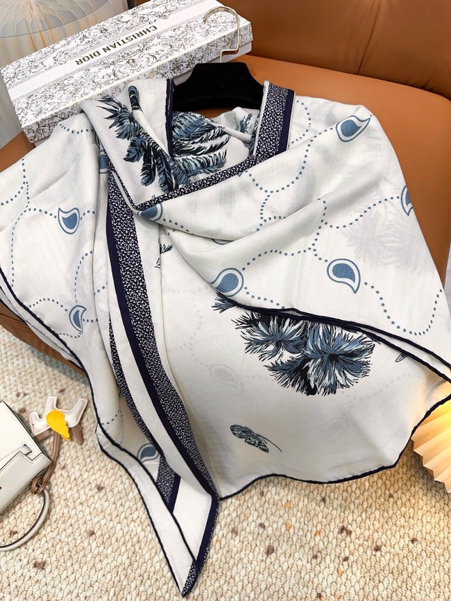 Dior Square Scarf Silk Jacquard XT270