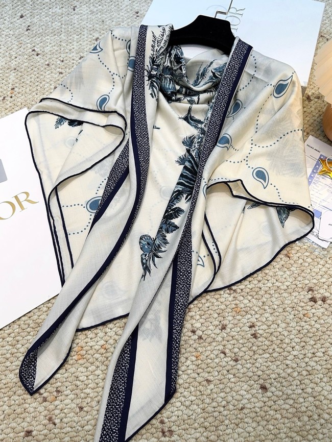 Dior Square Scarf Silk Jacquard XT270