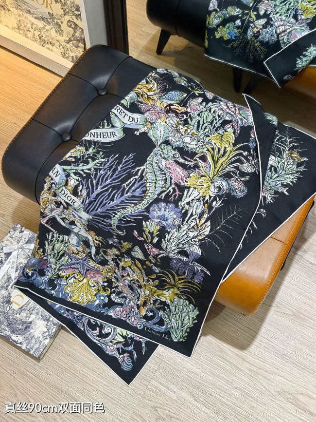 Dior Shawl Cashmere and Silk Jacquard KY091