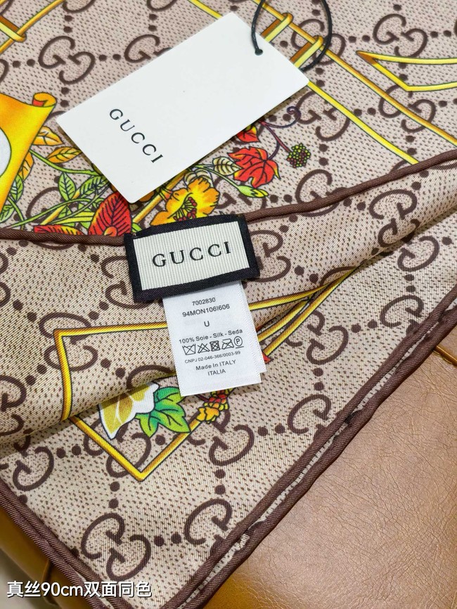 Gucci Square Scarf Silk Jacquard XT2890