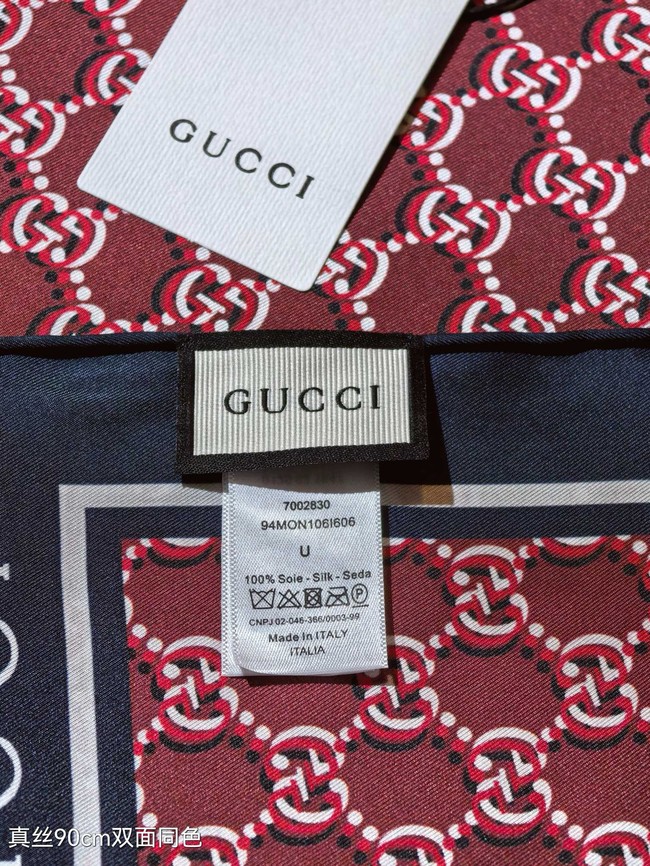 Gucci Square Scarf Silk Jacquard XT2892